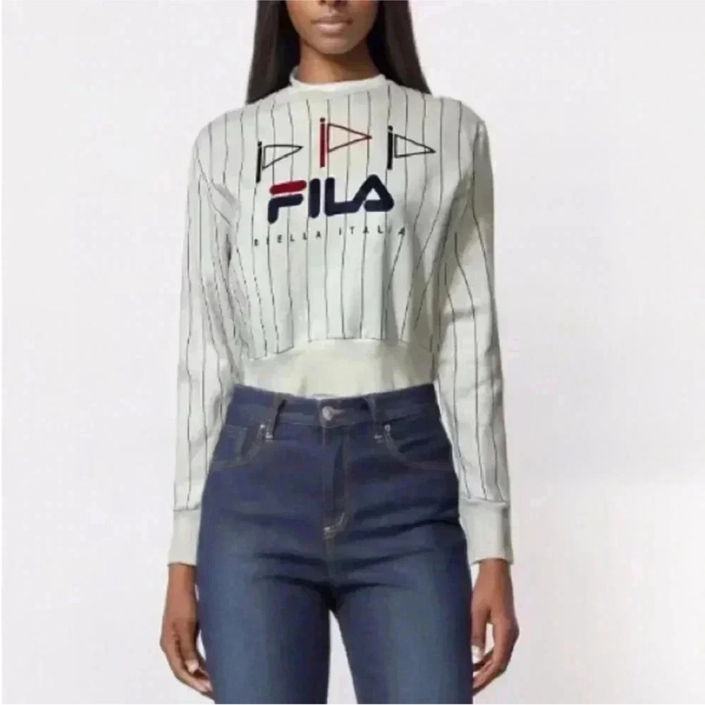 Fila Biella Italia Cropped Sweatshirt
